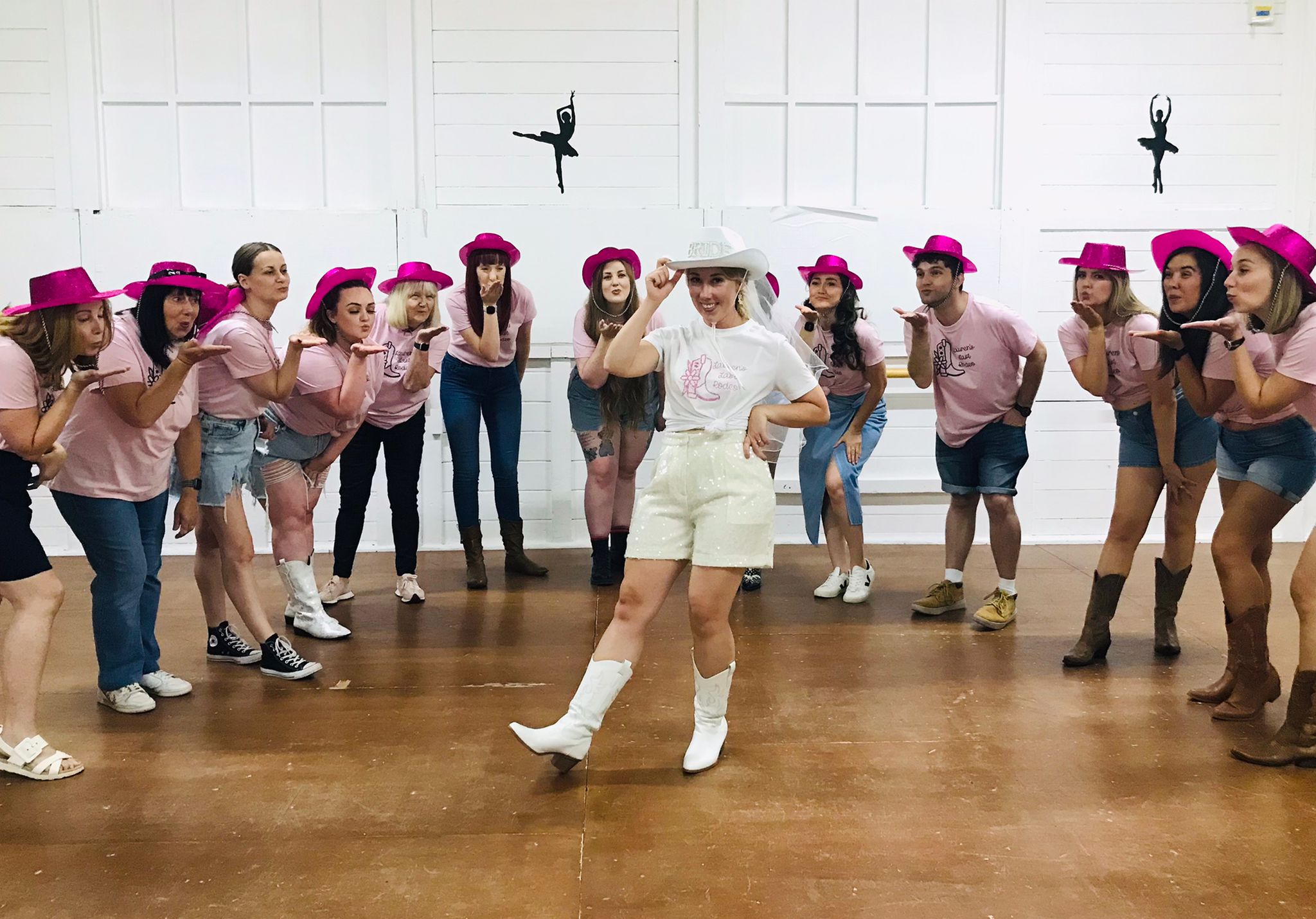 Line dancing hen party class